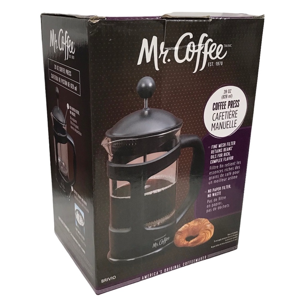 Mr Coffee Coffee French Press 28 Oz NEW